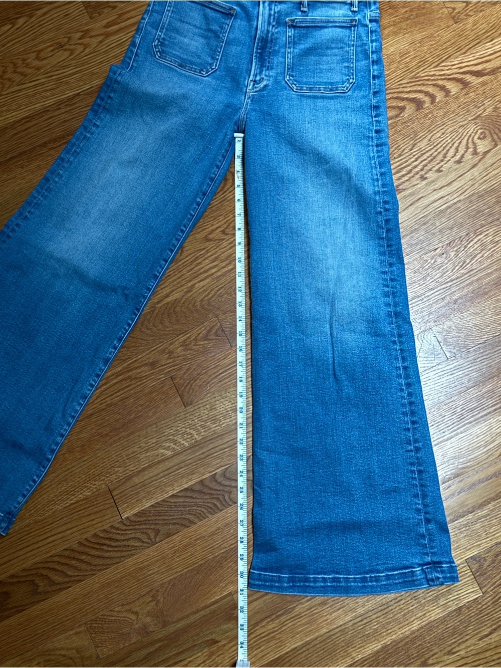 MOTHER Wide Leg Flare Jeans in Sneak Peek - Picture 3 of 16